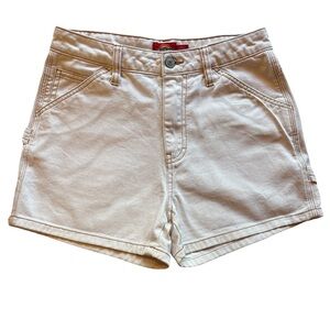 Dickies Women's Off White Cotton Cargo Shorts Size 24